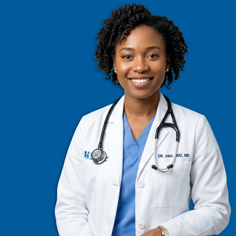 Médecin souriante